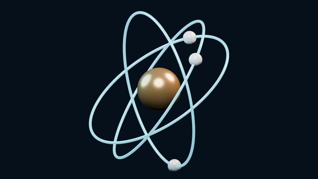 Stylized Atomic Orbit Sculpture