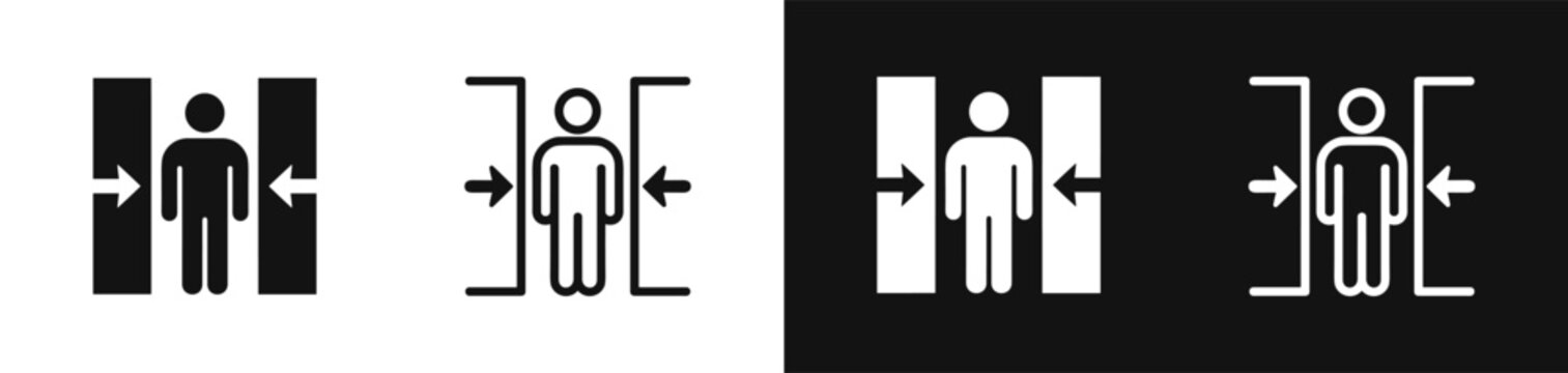 Pressure squeeze human compression icon vector