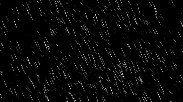 Storm Crosswind Rain Slanting Alpha Overlay