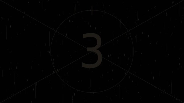 Diagonal Cross Countdown Leader Alpha Overlay