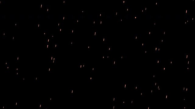 Ember Rain Falling Sparks Alpha Overlay