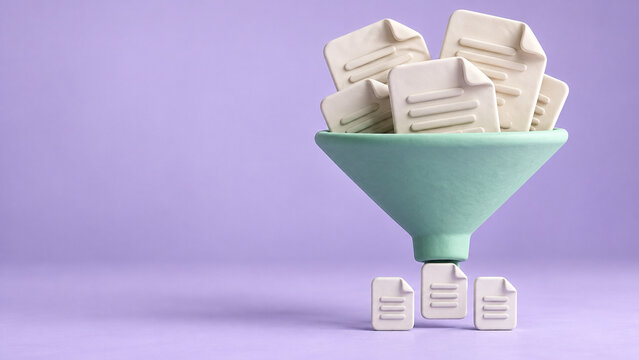 Clay Files Passing through a Narrow Compression Funnel