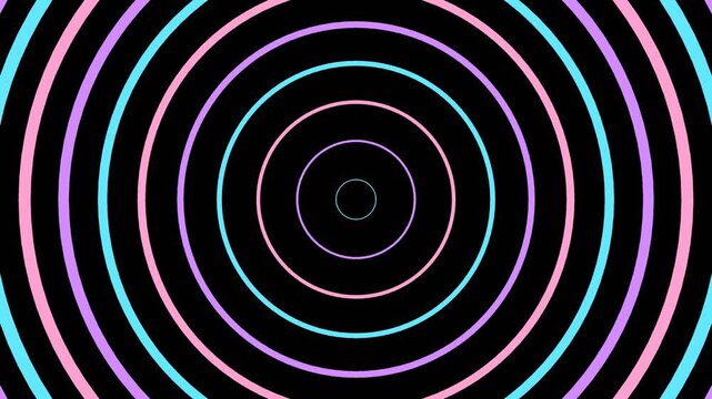 Pulsing Pastel Halo Rings Expanding Alpha Overlay
