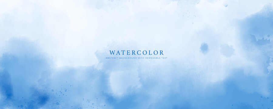 Abstract watercolor art background template. blue teal watercolor backdrop empty space for text, banner, presentation or product display graphic design