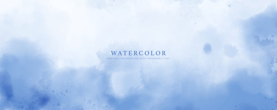Abstract watercolor art background template. blue teal watercolor backdrop empty space for text, banner, presentation or product display graphic design