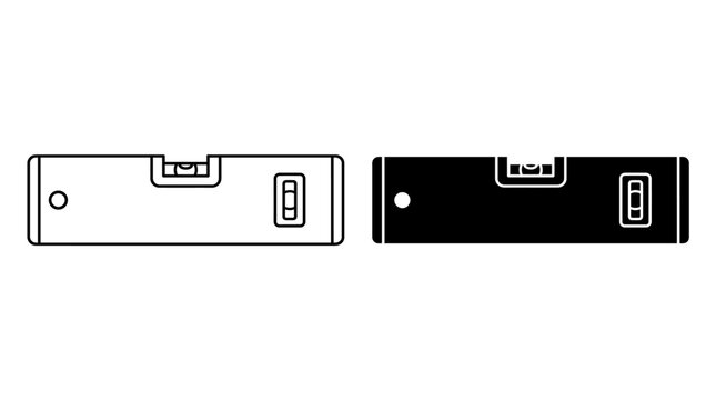 Spirit level tool icon for construction, building, and measurement accuracy.
