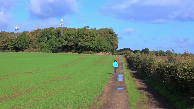 Public footpath from Sprotbrough to Melton Woods.