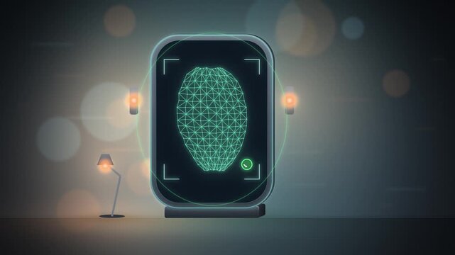 Smart mirror facial recognition scan