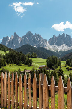 Dolomites Above Alpine Countryside