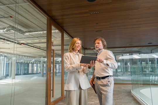 Business Meeting in a Modern New Commercial Space