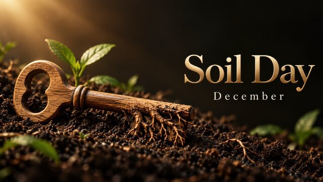 Soil sustainable environmental awareness conservation healthy health key soil conservation message