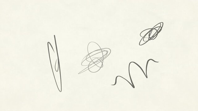 Animated Graphite Pencil Scribbles on Paper Seamless Loop
