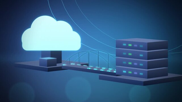 Hybrid cloud bridge between on-premises perspective view assembling