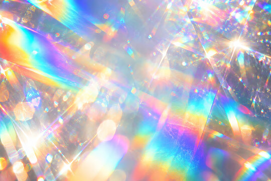 Iridescent Rainbow Light Reflections
