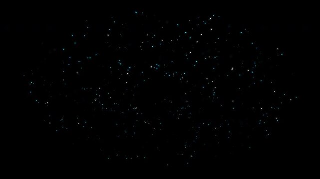 Deep Sea Plankton Bioluminescent Swirl Stream Marine Biology Glow Waves