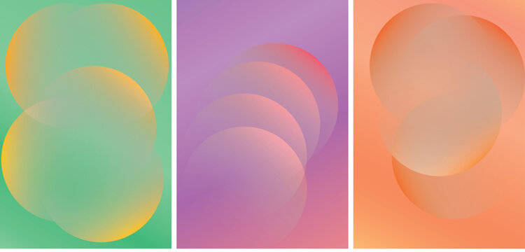 Vibrant gradient spheres collection showcasing smooth overlapping shapes for modern digital backgrounds