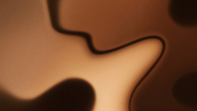 Abstract liquify background featuring a classic warm brown fluid wave with grain frosted particle texture, perfect for premium modern luxury futuristic graphic designs.