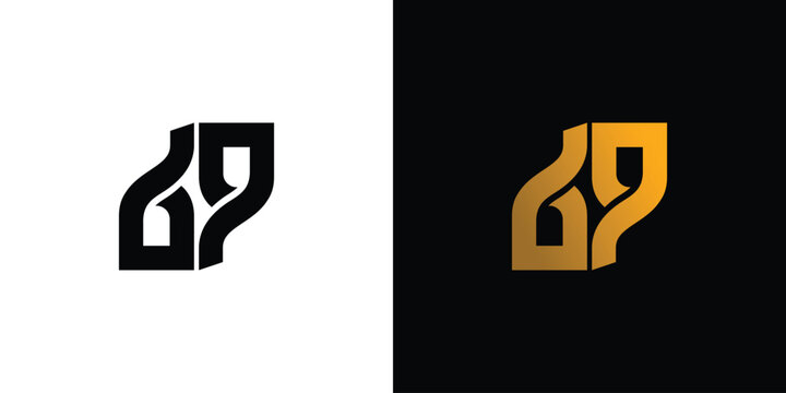 modern and unique 69 logo design