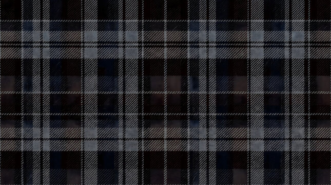 Dark grey tartan plaid background pattern texture