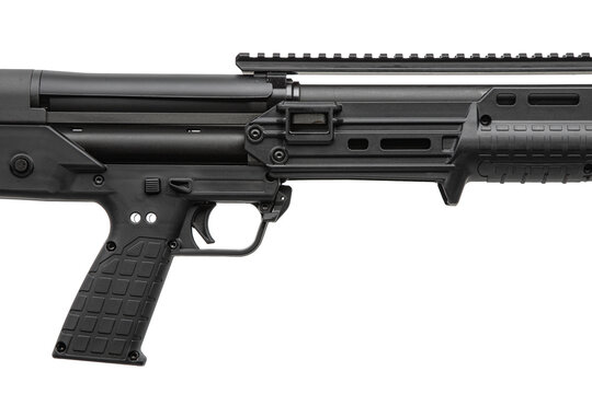 Black semi automatic bullpup shotgun