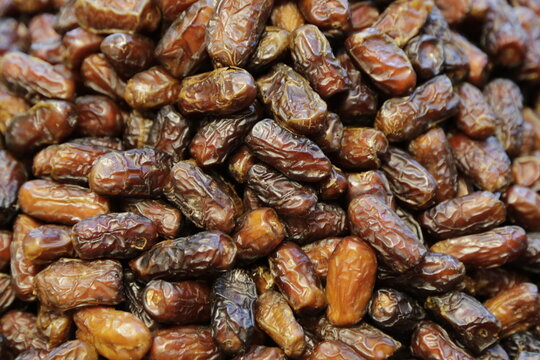 close up of dried premium dates