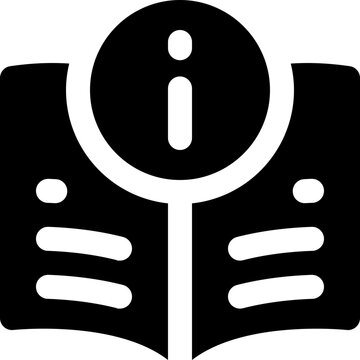 information glyph icon. Strong and solid vector icon for websites, mobile interfaces, presentations, and visual branding. High quality and easy to edit.