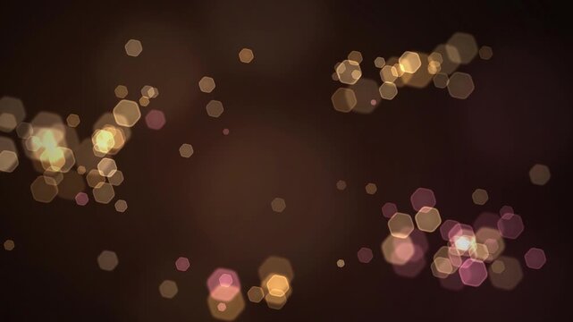 Warm Bokeh Lights Drift seamless loop background