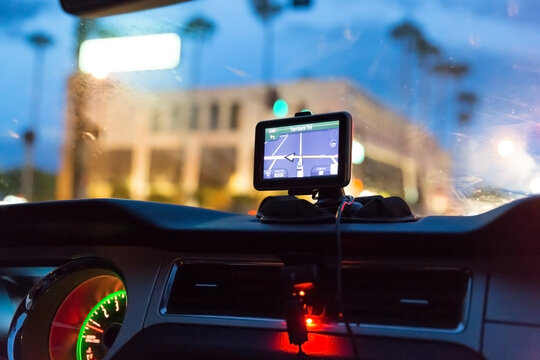 GPS device in a car