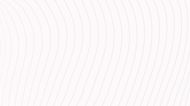 Seamless looped white flowing lines creating a seamless wave pattern, abstract looping background motion graphic, minimal clean texture for modern design and technology presentation