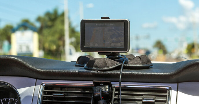 GPS device in a car