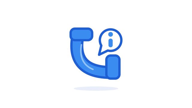 Information call support service icon for communication and customer assistance, symbolizing helpful advice or inquiry resolution for digital interfaces