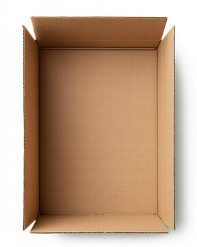Open Empty Cardboard Shipping Box