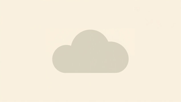 淡い背景の灰色の丸い雲