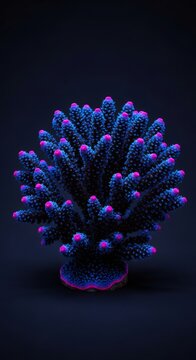 Ethereal ink-black smoke coral displays complex branching organic structures and fine textured edges in a deep dark monochromatic design, ink, fluid, charcoal