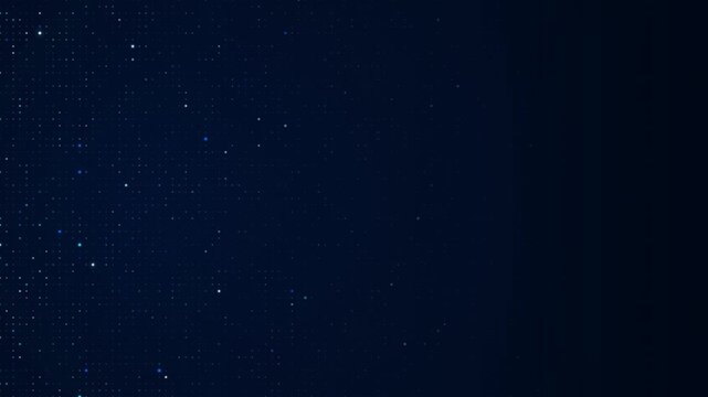 Luminous Dust Particles Motion Background with Drifting Bokeh Motes on Dark Blue Surface for Cinematic Presentation in 4K video