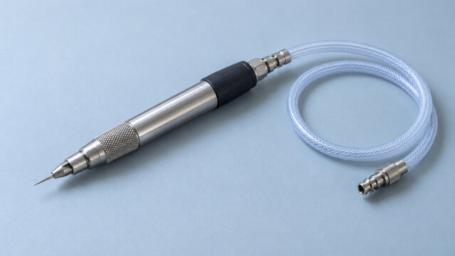 Pneumatic Engraving Pen with a Fine Point and Air Tube