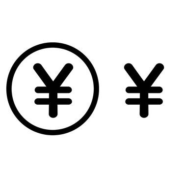 japanese yen symbol transparant