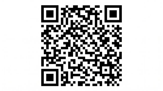 Black and white QR code matrix graphic resource for digital scanning link payment and data access