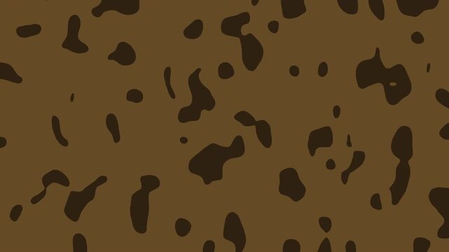Abstract brown camouflage pattern moving in seamless liquid animation