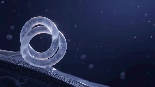 Frosted Crystal-Quartz NAD+ Double-Ring Precursor Rest