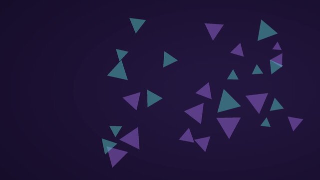 Triangular facets assembling into a shifting geometric pattern