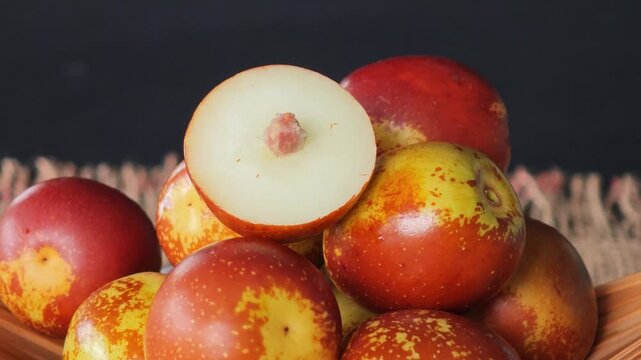 Sweet Crunchy Chocolate Jujube Fruit