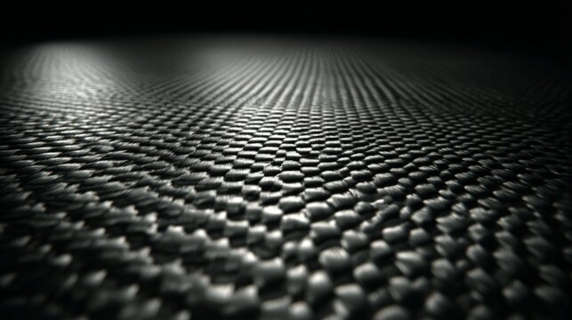 Carbon fiber background with black woven texture, modern high-tech composite material pattern, sleek automotive surface design, abstract industrial texture for technology, engineering, sports equipmen