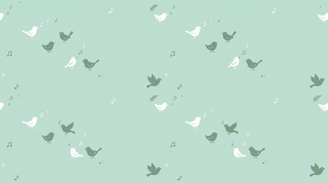 seamless pattern with birds