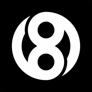 VECTOR LOGO MONOGRAM NUMBER 8