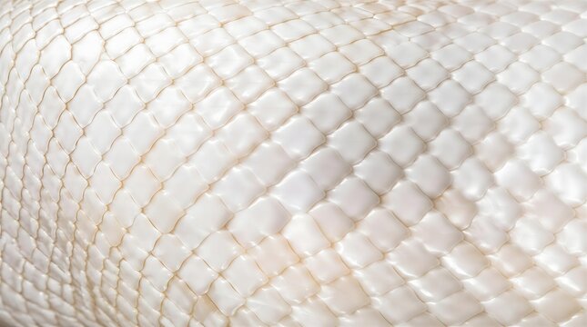 Luxury white pearl albino python snake skin leather texture background