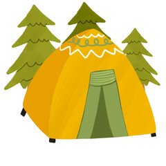 camping in the forest © AlfianRizal