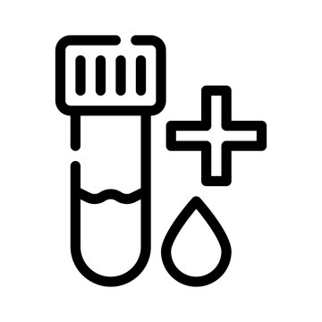 blood sample line icon
