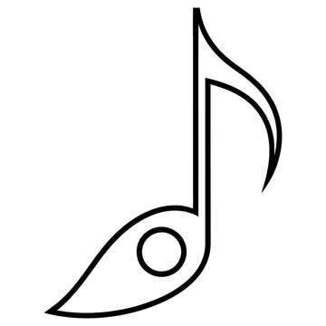 Musical eighth note symbol