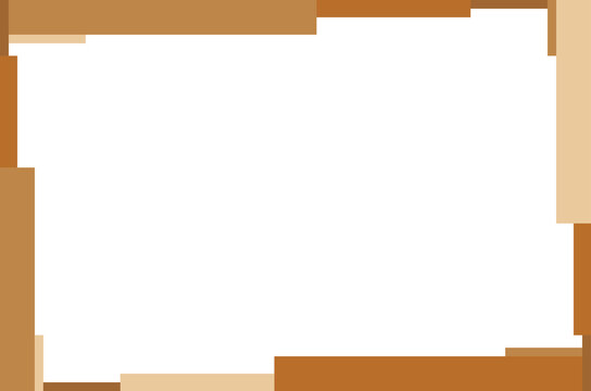 Modern Geometric Gold Square Pixel Frame White Background. Design Print for Certificate, Menu, Greeting, Card, Invitation and Banner. 4